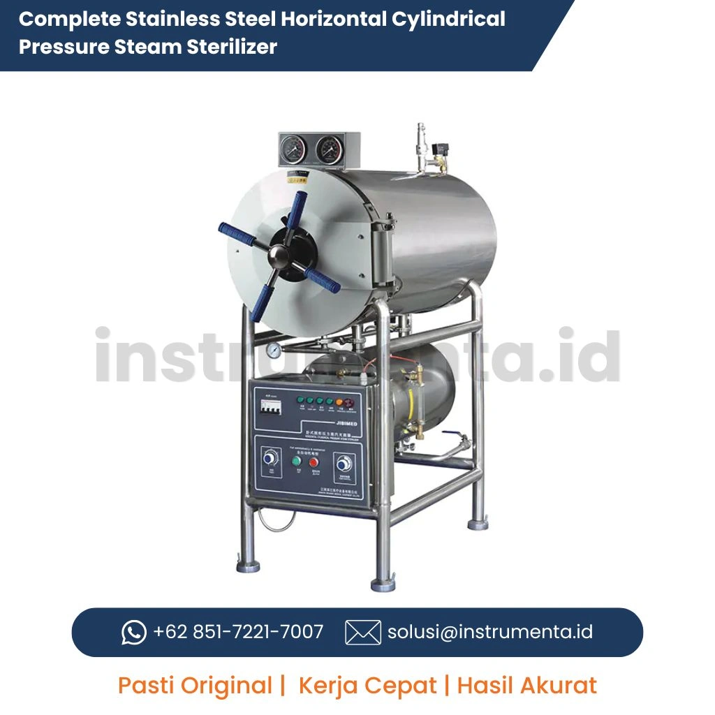 Authorized Distributor Complete Stainless Steel Horizontal Cylindrical Pressure Steam Sterilizer JIBIMED WS-YDC Series